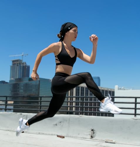Gymwrap Full Triangle 2.0 Black Moisture Wicking Headwrap with EvapoCOOL Technology