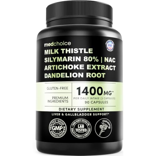 MedChoice Milk Thistle Liver Support with NAC & Artichoke, 90 Count