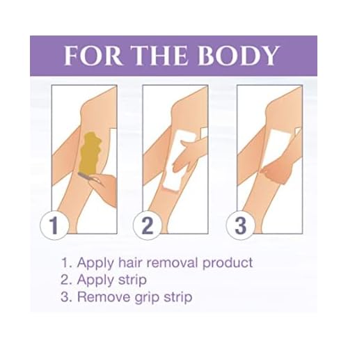 Satin Smooth EZ Grip Eyebrow Wax Strips ? Non-Woven Eyebrow Waxing Strips, Upper Lip & Brow Wax Strip, Facial Hair Removal Women, 100 ct, 2 Pack
