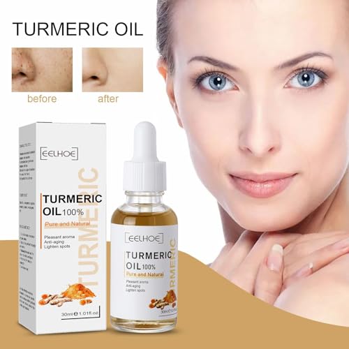 3PCS Turmeric Dark Spot Corrector Serum Oil, Repair Face Serum, Natural Turmeric Skin Dark Spot Skin Care Moisturizing Repair for Face & Body(30ml)