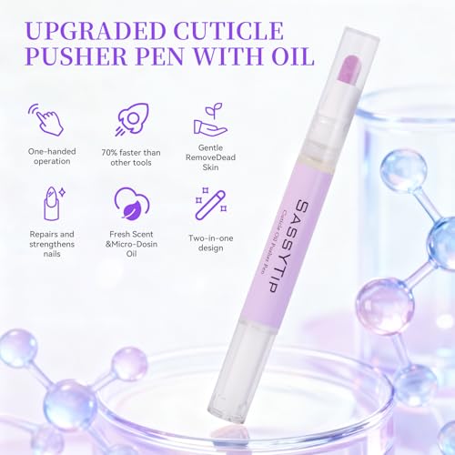 Cuticle Remover Gel Kit - At-Home Manicure Set with Ceramic Pusher Pen