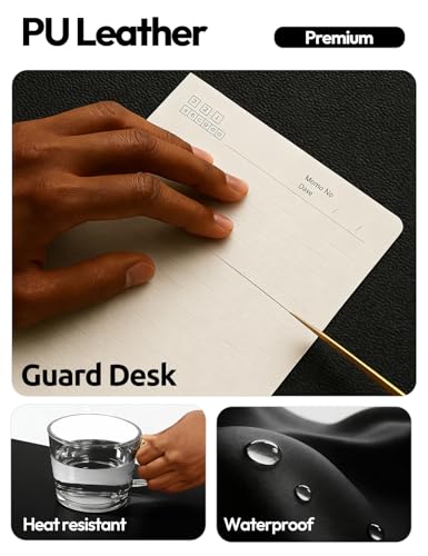 YSAGi Large Leather Desk Mat | 31.5" x 15.8" Waterproof Desk Pad