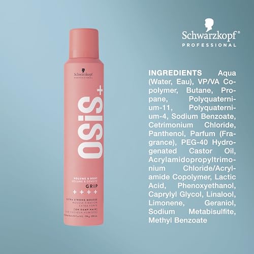 OSiS+ Packing Light and Styling Right Travel Hair Styling Kit - Includes Dust It Mattifying Volume Hair Powder, Travel Size Grip Extreme Hold Mousse, Limited-Edition Travel-Size Makeup Bag Gift Set