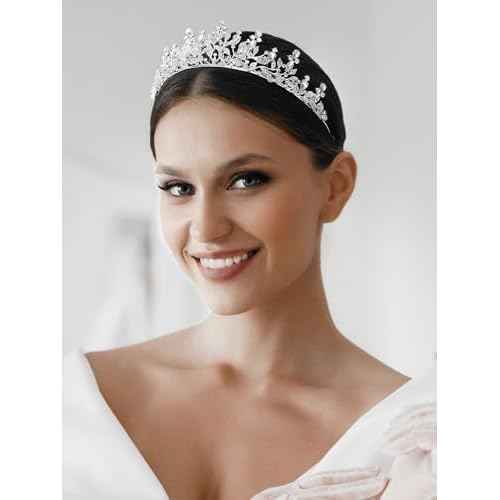 SWEETV Princess Tiaras and Crowns for Women,Girls,and Brides, Perfect for Wedding,Birthday Party,Pageants,Quinceaneras,Proms,Photoshoots and Special Costume Hair Styling Accessories
