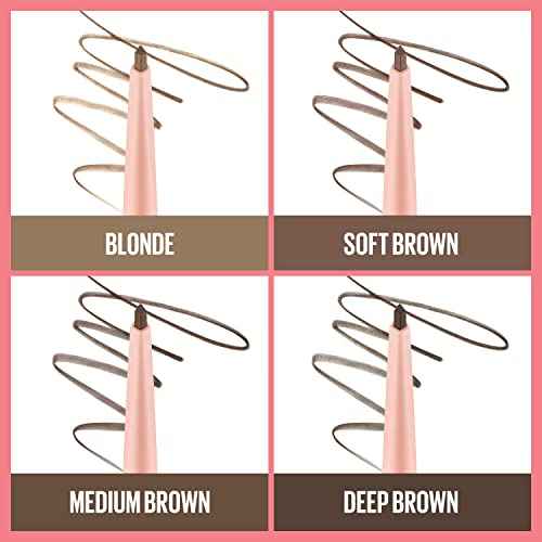 Maybelline Total Temptation Eyebrow Definer Pencil, Medium Brown, 1 Count