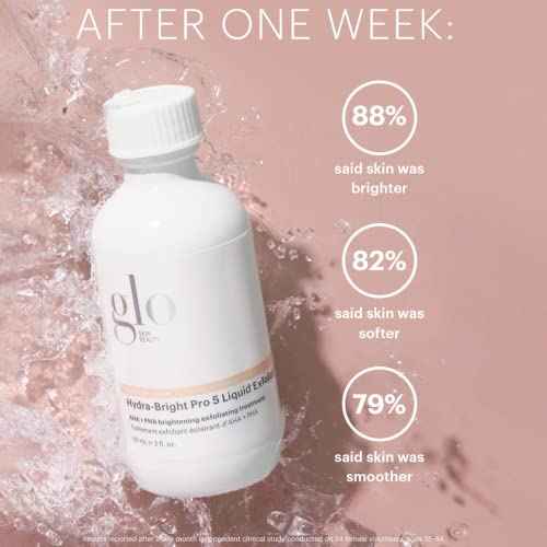 Glo Skin Beauty Hydra-Bright Pro 5 Liquid Exfoliant | This Gentle Liquid Exfoliant Smooths, Refines, and Brightens Skin (1 Fl Oz)