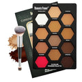 12-Color Contour Makeup Palette with Brush & Concealer