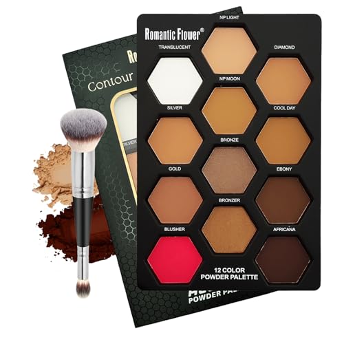 Joyeee Baked Face Palette - Contour, Highlight & Blush Makeup