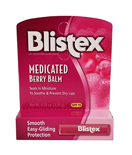 Blistex Medicated Lip Balm, SPF 15, Berry.15-Ounce Tubes (12 Pack)