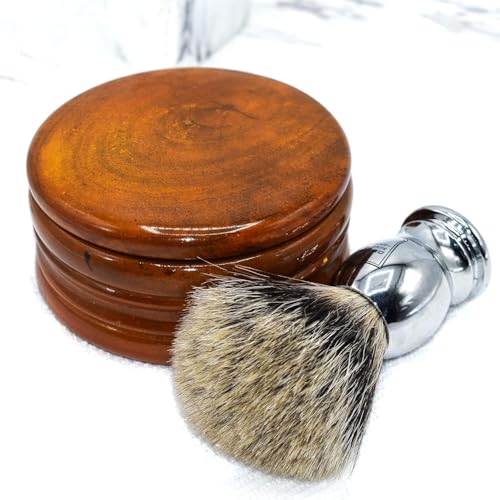 Parker Safety Razor Parker Genuine Honey Mango Wood Shaving Soap Bowl from