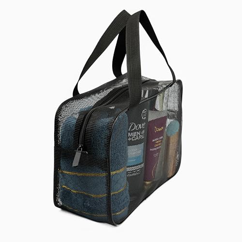 Portable Mesh Shower Caddy Bag for Bathroom & Travel - REDSINDA