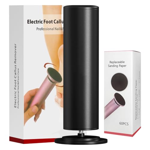 FSA&HSA Electronic Foot File,Callus Remover for Foot - Dead Skin Removal,Foot Scrubber with 60 Pcs Sandpaper Discs- Effortless Soft Smooth Skin in Minutes,for Women & Men