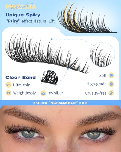 Wispy Lash Clusters 10-16mm C Curl Eyelash Extensions 144Pcs