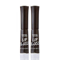 Black Lip Gloss - Moisturizing Full Coverage Shiny Finish 2 Pack