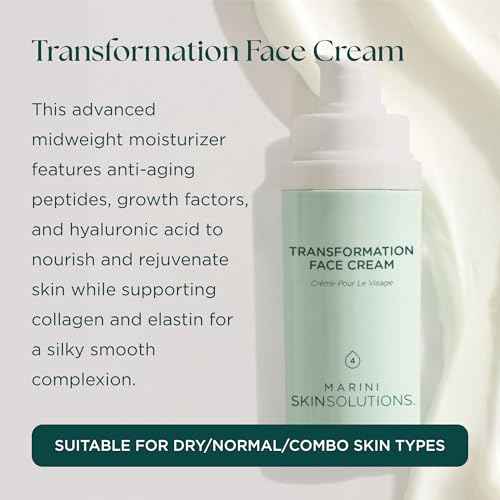 Transformation Face Cream - Advanced Moisturizer with Anti-Aging Peptides, Growth Factors & Hyaluronic Acid - Cruelty Free - Made in the USA - 1 oz