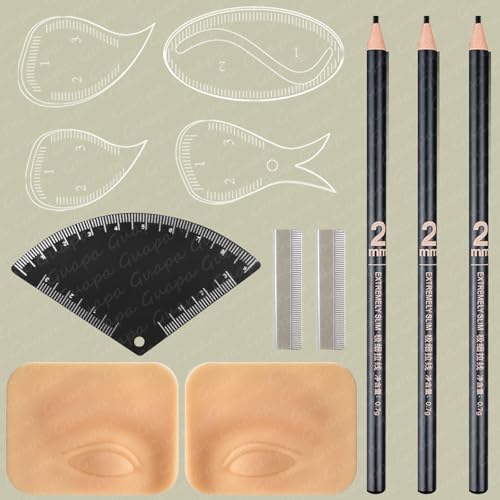 Eyebrow Mapping Ruler – Reusable Acrylic Brow Stencil Template