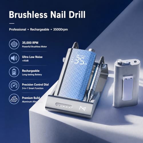 M Pro Spin 60W Cordless Nail Drill 35000 RPM