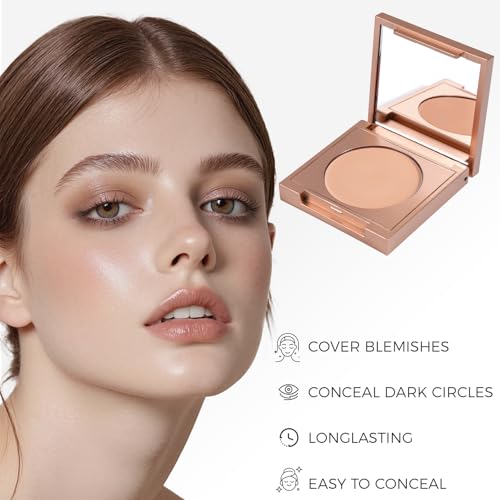 Colored Clay Under Eye Concealer with Brush Full Coverage
