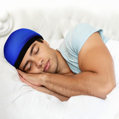 Tyqour 4pc Silky Wave Cap for Men – Satin Durag Sleep Cap