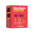 Matrix Glow Mania Mini Trial Kit - Enhances Shine and Moisturizes, Preserves and Protects Color Vibrancy, For Dull and Color-Treated Hair, Sulfate-Free, With Glycolic Acid & Rosehip Oil