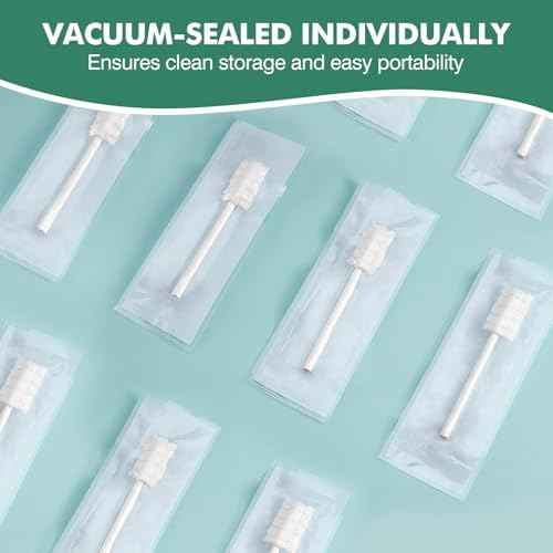 104Pcs Baby Tongue Cleaner, Disposable Baby Toothbrush Oral Cleaner, Infant Gum and Tooth Cleaning Stick for Newborns, Toddler Mouth Cleaner