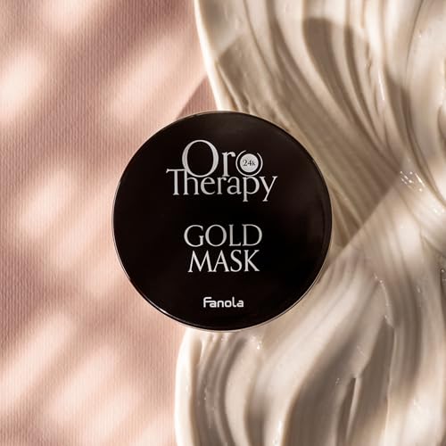 Fanola Oro Therapy Hair Mask Treatment - Infused with Keratin, Argan Oil, and Micro-Active Gold - Hair Care Treatment for Damaged or Frizzy Strands (10.14 oz)