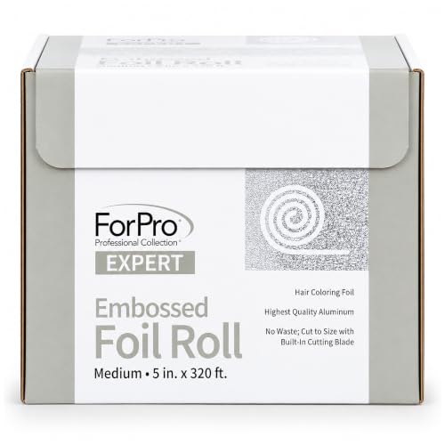 ForPro Professional Embossed Aluminum Foil Roll, 5W x 320 Ft