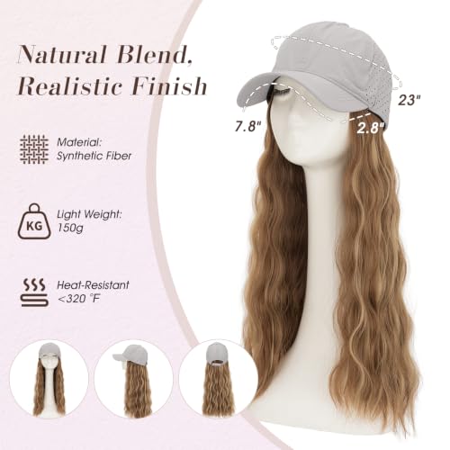 Wig Baseball Cap with Hair | Lightweight Quick-Dry Hat