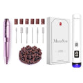MelodySusie Portable Electric Nail Drill with Handheld UV Light for Gel Nails