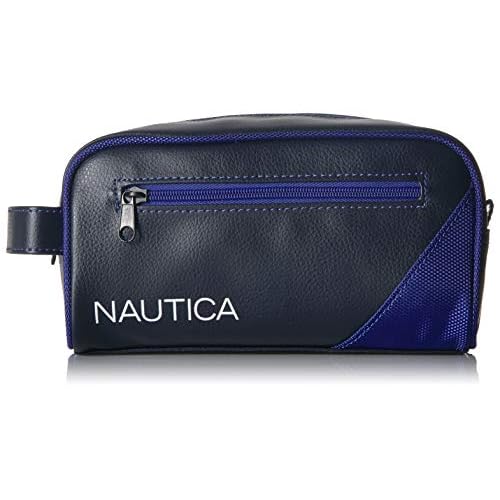 Nautica Mens Accessories Men's Top Zip Travel Kit Toiletry Bag Organizer Accessory