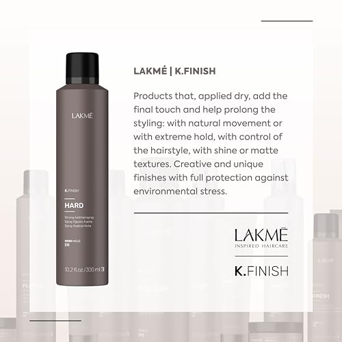 LAKMÉ K.Finish Hard Hold Hairspray, 10.2 fl oz