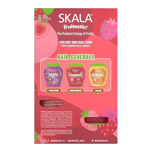 SKALA Strawberry Shampoo & Conditioner Set - 325 mL Each, Vegan Formula