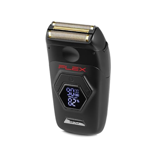 StyleCraft Flex Foil Shaver Professional Super-Torque Motor, Digital LCD Display with Micro-Trimmer Blade