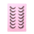 7 Pairs Dramatic Fluffy False Eyelashes 7-13mm Black Band