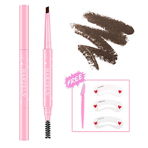 Eyebrow Pencil Waterproof with Spoolie - Long-Lasting Brow Liner