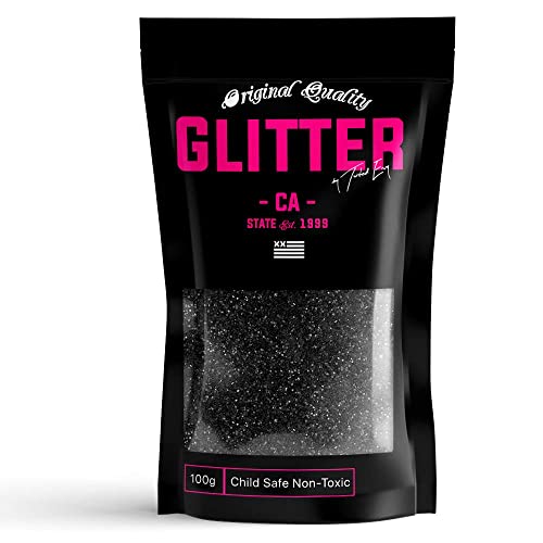 Black Ultra Fine Glitter 100g / 3.5oz Premium Glitter