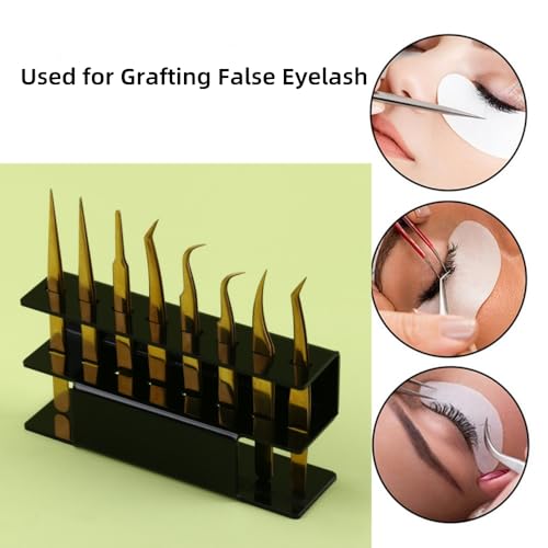 Acrylic Tweezers Holder - 8 Slots Organizer Stand
