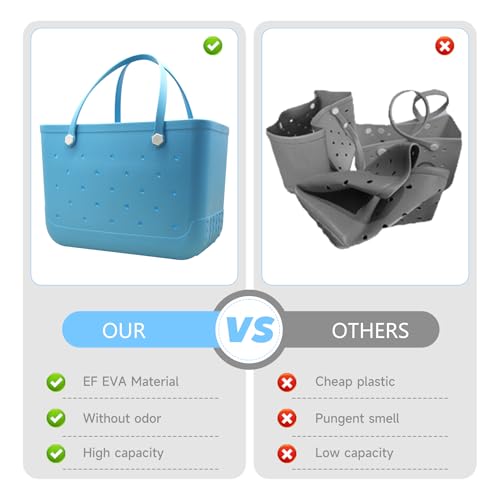 X-Large Waterproof Sandproof Beach Tote Bag with Zipper Pocket