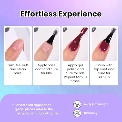 Beetles Fall Gel Nail Polish Set - Nature's Tales Collection, 36 Colors, Long-Lasting & Salon Quality