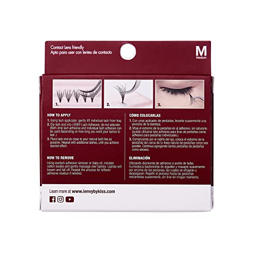 Kiss i•ENVY Ultra Black Lashes Medium - Natural Look