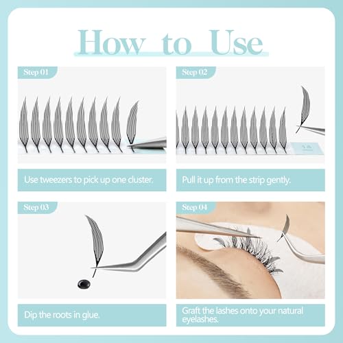 Premade Anime Spire Lash Extensions 0.07D 9-15mm