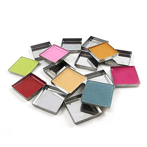 30 Empty Square Metal Tin Palette Pans 26mm Magnetic