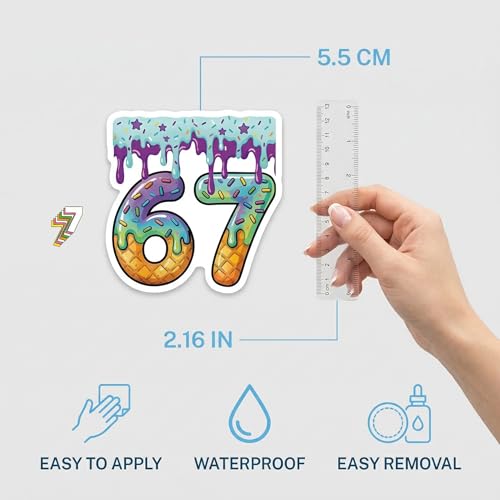 80-Pack Six Seven Temporary Tattoos - 40 Unique Viral Meme Designs
