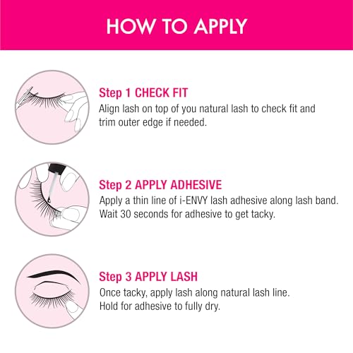 i•ENVY Demi Wispies False Lashes 5 Pairs Human Hair