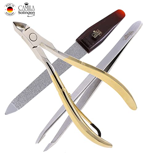 CSK2 Pedicure and Manicure Set with Nail File, Cuticle Trimmer and Tweezers for Perfect Cuticle Care and for Nose and Eyebrow Hair Cutter, Perfect Pedicure Tools and Skin Tag Remover