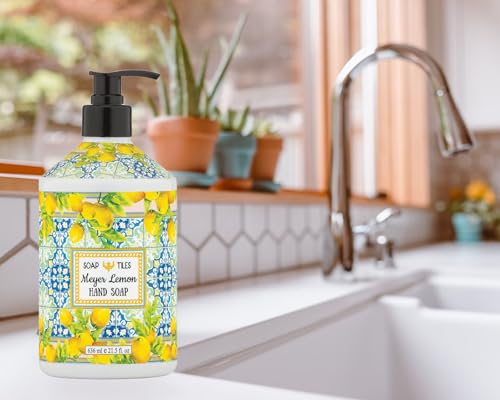 Home & Body Company Liquid Hand Soap - 4 Pack, Sweet Orange, Olive Thyme, Pomegranate & Meyer Lemon, 21.5 fl oz Bottles