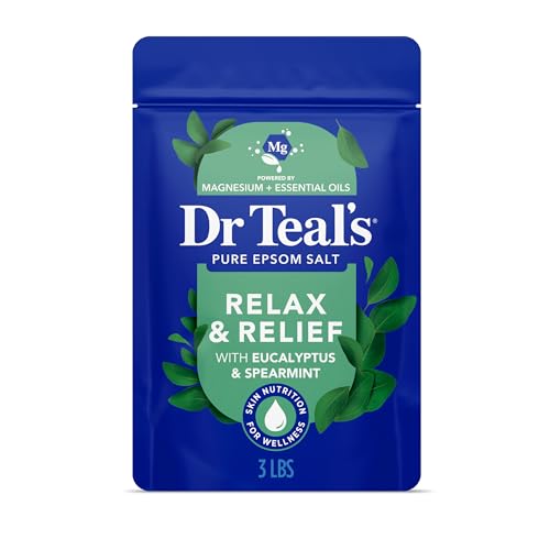 Dr Teal's Epsom Salt Soak, Eucalyptus & Spearmint, 3 lbs