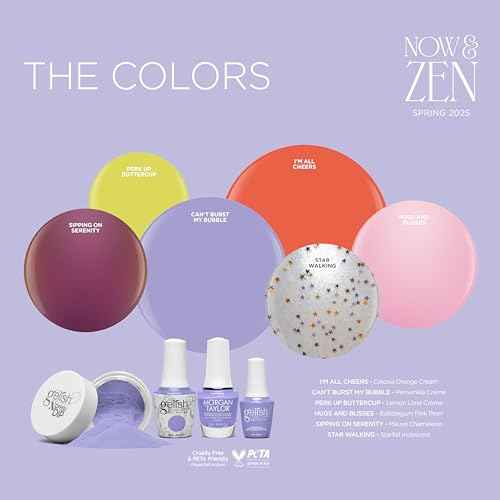 Gelish MINI Spring Now & Zen Collection - 9mL TPO-Free Long-Lasting Soak Off Gel Nail Polish. Vibrant Color, Professional Quality, High Shine, Chip-Resistant Formula