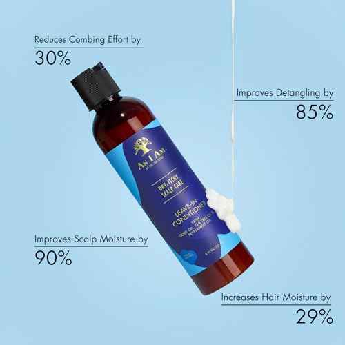 As I Am Dry & Itchy Scalp Care Leave In Conditioner - 8 ounce - Enriched with Olive oil, Tea Tree Oil and Peppermint Oil