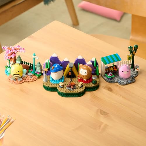 BLDR Squishmallows Sunny’s Park Life Botanical Garden Playset with Buildable Sunny Bee Figure